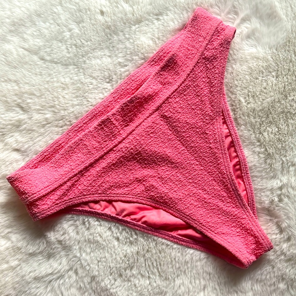 Billabong Maui Rider pink bikini bottom So Dazed high waisted swimsuit M